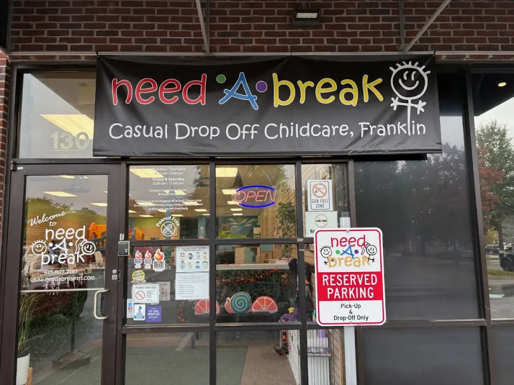 Need A Break Casual Drop Off Childcare, Franklin
