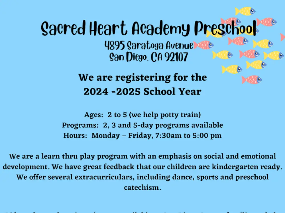 Sacred Heart Academy Preschool in San Diego, CA